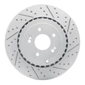R1 18-25 Genesis G70 Rear Right Drilled & Slotted Geoperformance Rotor
