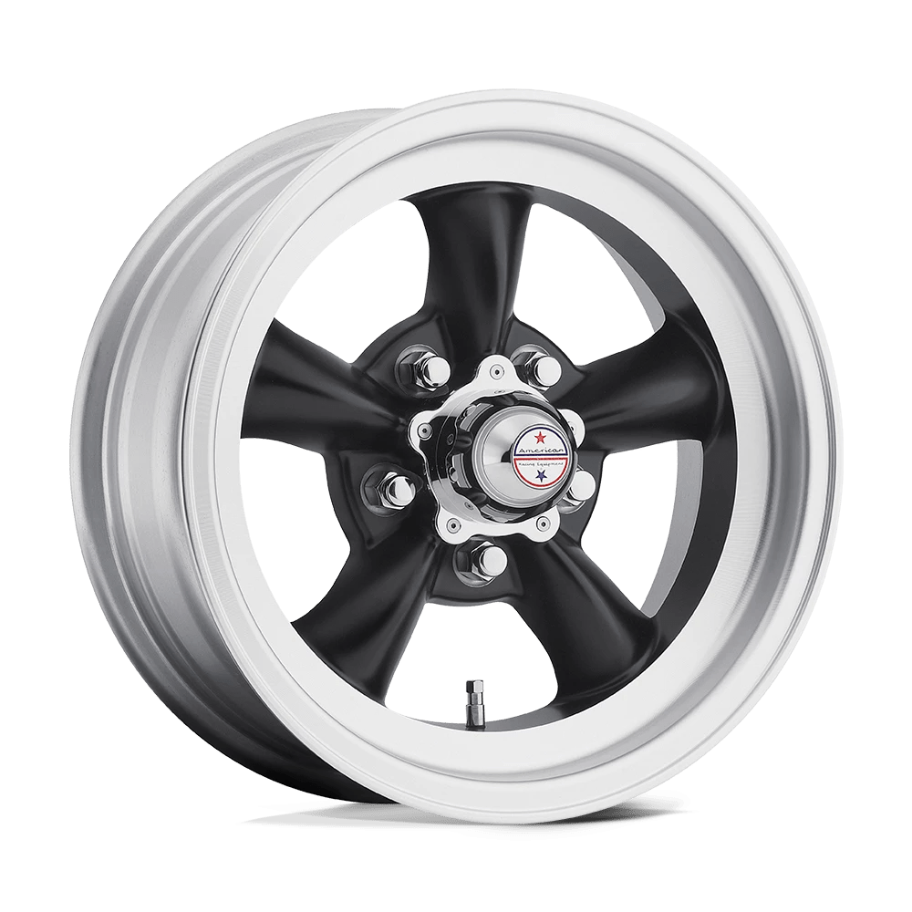 AMERICAN RACING VINTAGE VN105D 15X6 5X4.75 S-BLK MACH 04MM - VN1055661B