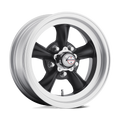 AMERICAN RACING VINTAGE VN105D 15X6 5X4.75 S-BLK MACH 04MM - VN1055661B