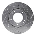 R1 07-09 Kia Sorento Front Left Drilled & Slotted Geoperformance Rotor