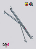 DNA Racing rear strut bar with tie rods kit