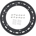 Weld Oval Beadlock Ring 15in. (16-Hole) - Black w/6-Dzus (No Cover)