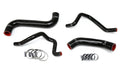 HPS Performance Black Reinforced Silicone Radiator + Heater Hose Kit for Subaru 2004-2005 Impreza 2.5L Non Turbo Left Hand Drive