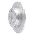 R1 05-18 Subaru Forester Front Left Drilled Black Brake Rotor