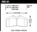 Hawk Audi/Porsche Rear AND ST-40 Performance Ceramic Street Brake Pads