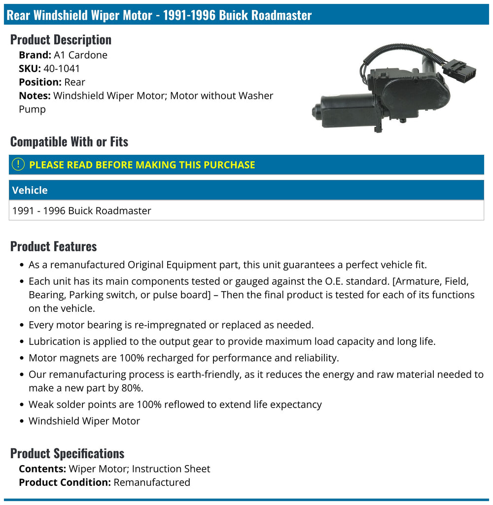 WIPER MOTORS