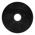 R1 83-92 Ford Ranger (USA/Canada) Front Left Drilled & Slotted Black Brake Rotor