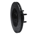 R1 83-92 Ford Ranger (USA/Canada) Front Left Drilled & Slotted Black Brake Rotor