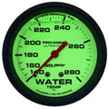 AutoMeter Gauge Wtemp 2-5/8in. 140-280 Deg. F Liq Filled Mech 4ft. Glow In Dark Ultra-Nite