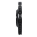 R1 15-25 Acura MDX Front Left Drilled & Slotted Black Brake Rotor