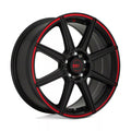 MR142 18X8 5X100/4.5 S-BLK RED 45MM