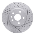 DFC 10-25 Buick Allure Front Right Drilled & Slotted Geoperformance Rotor
