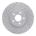 DFC 07-10 Chevrolet Hhr Front Right Drilled & Slotted Geoperformance Rotor