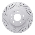 R1 03-07 Cadillac Cts Front Left Drilled & Slotted Geoperformance Rotor