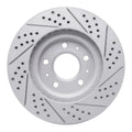 R1 03-07 Cadillac Cts Front Left Drilled & Slotted Geoperformance Rotor