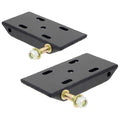 HD Leaf Spring Plates For Use w/2 1/2 Inch Springs 76-86 CJ 87-95 Wrangler YJ Front Or Rear Includes Replaceable Shock Mounts Pair RockJock 4x4
