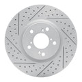 DFC 07-20 Acura MDX Front Left Drilled & Slotted Geoperformance Rotor