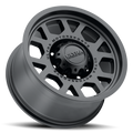 17X9 8-165.1 +12MM SATIN BLACK WITH