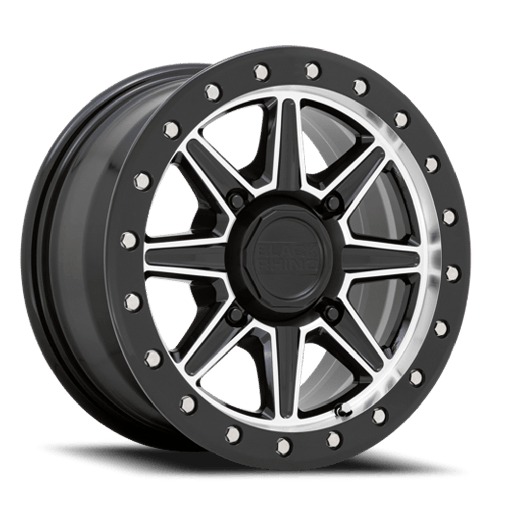 BLACK RHINO HARD ALLOYS - UTV BUWEB 14X7 4X110 G-BLK-MACH 36MM - 1470WEB364110F80