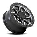 BLACK RHINO HARD ALLOYS - UTV BUWEB 14X7 4X110 G-BLK-MACH 36MM - 1470WEB364110F80