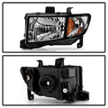 Xtune Honda Ridgeline 06-13 Crystal Headlights Black HD-JH-HRID06-AM-BK