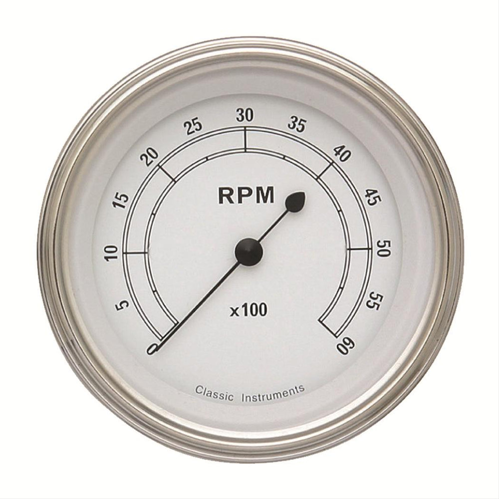 CLASSIC WHITE 3IN TACH 6000 RPM