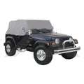Gray 3 Layer Full Car Cover for Misc. 02-06 Jeep TJ Wrangler w/ Unlimited Pkg RT Off Road
