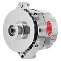 ALT GM 12SI CHROME 100A 6 GRV PULLEY & BAFFLE 1 OR 3 WIRE
