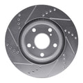 R1 Concepts Brake Rotor Drilled and Slotted Silver Fits Buick Century