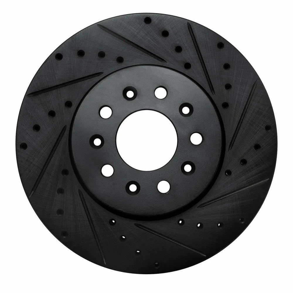 R1 13-22 Cadillac ATS Front Right Drilled Black Brake Rotor