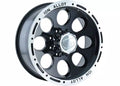 Cast Aluminum Wheels 174 15x8 Machined Lip Black 6 On 139.7 Bolt Pattern -27 Offset ION Wheels