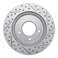 DFC 97-04 Ford F-150 4WD Front Left Drilled & Slotted Geoperformance Rotor