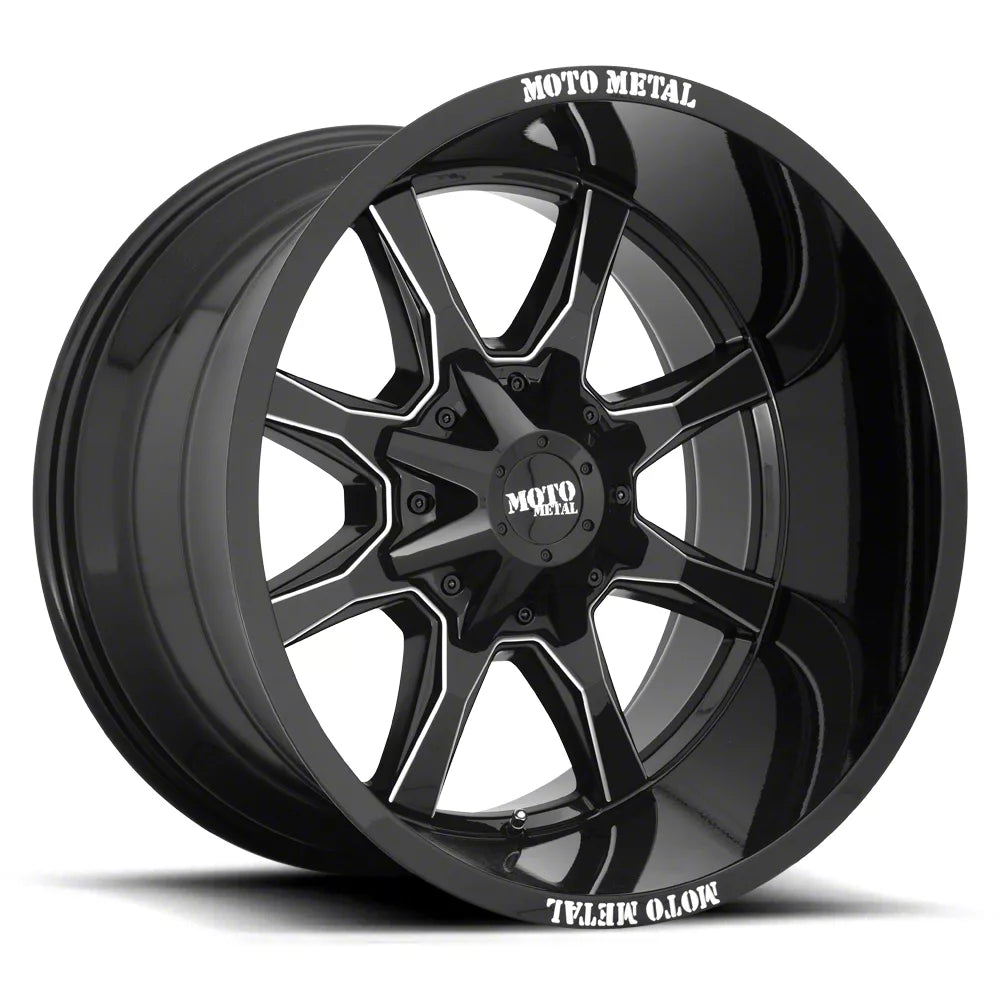 MO970 18X9 5X5.5/150 G-BLK MILL SPK