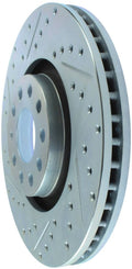 StopTech Select Sport 06-09 Audi A4 Slotted & Drilled Front Right Rotor