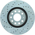 StopTech Select Sport 06-09 Audi A4 Slotted & Drilled Front Right Rotor