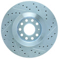 StopTech Select Sport 06-09 Audi A4 Slotted & Drilled Front Right Rotor