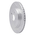 DFC 08-14 Cadillac CTS Rear Right Drilled & Slotted Silver Brake Rotor