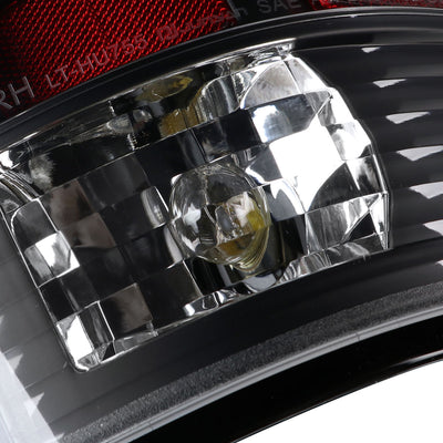 TAIL LIGHT WITH MATTE BLACK HOUSING AND CLEAR LENS