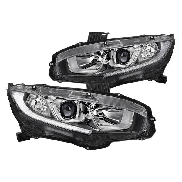 HONDA CIVIC HEADLIGHT OE HALOGEN/MODEL ONLY-CHRM HOUSING CLR LENS