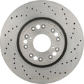 Brembo 03-05 Lexus GS300/GS430/IS300 Front Premium Xtra Cross Drilled UV Coated Rotor