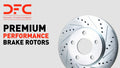 DFC 01-03 Volkswagen EuroVan Front Right Drilled & Slotted Silver Brake Rotor
