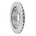 DFC 06-13 Chevrolet Corvette Rear Left Drilled & Slotted Silver Brake Rotor