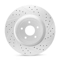 R1 14-19 Fiat 500L Front Left Drilled & Slotted Geoperformance Rotor