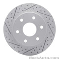 R1 06-14 Hyundai Entourage Front Left Drilled & Slotted Geoperformance Rotor