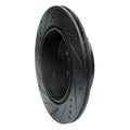 R1 03-04 Subaru Impreza Rear Right Drilled & Slotted Black Brake Rotor