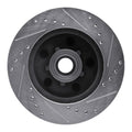 R1 1988-1994 Chevrolet C1500 Front Left Drilled & Slotted Silver Brake Rotor