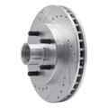 R1 1988-1994 Chevrolet C1500 Front Left Drilled & Slotted Silver Brake Rotor