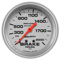 AutoMeter Gauge Brake Press 2-5/8in. 2000PSI Liquid Filled Mech Ultra-Lite