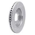R1 07-21 Ford F-150 RWD Front Right Drilled & Slotted Silver Brake Rotor