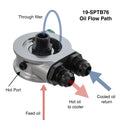 Billet Alm Sandwich Oil Filter Adapter 20mmx1.5